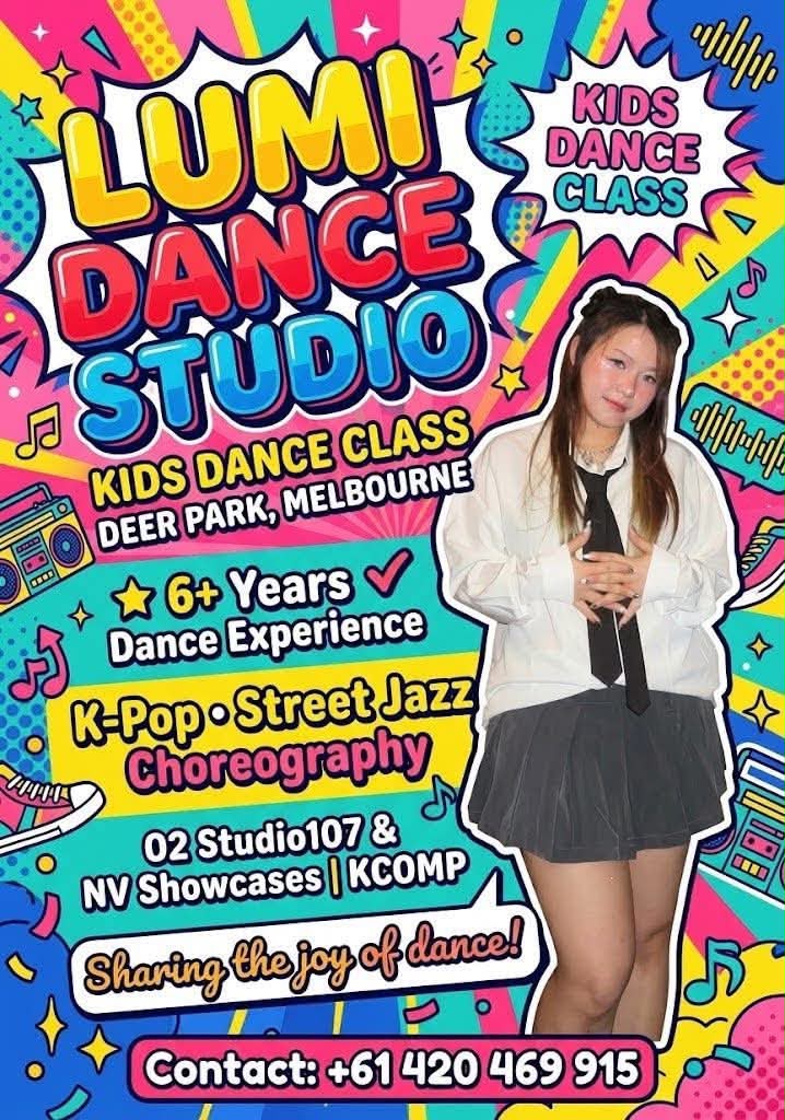 Lumi Dance kids class poster